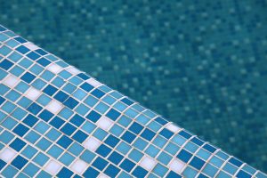Blue pool tile 