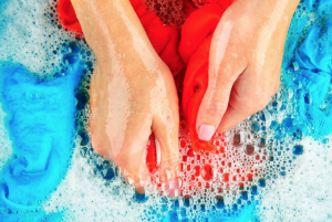 washing clothes