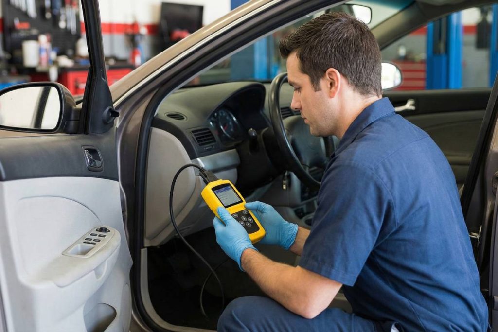 Using an OBD-II scanner to delete transport mode codes